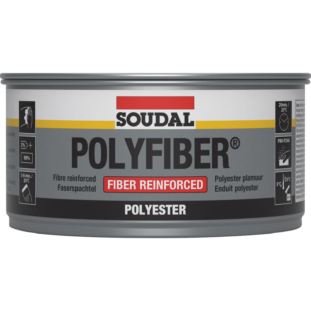 Soudal Polyfiber glasfiberspackel 500 g