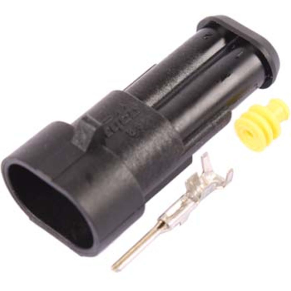 Snabbkoppling 2-polig hane vattentät