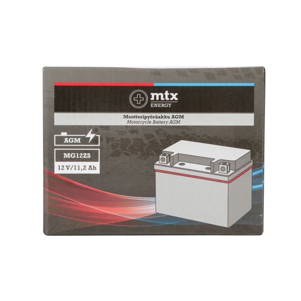 MTX Energy mootorratta AGM-aku 12 V 11,2 Ah "MG12ZS" (P151 x L87 x K110 mm)
