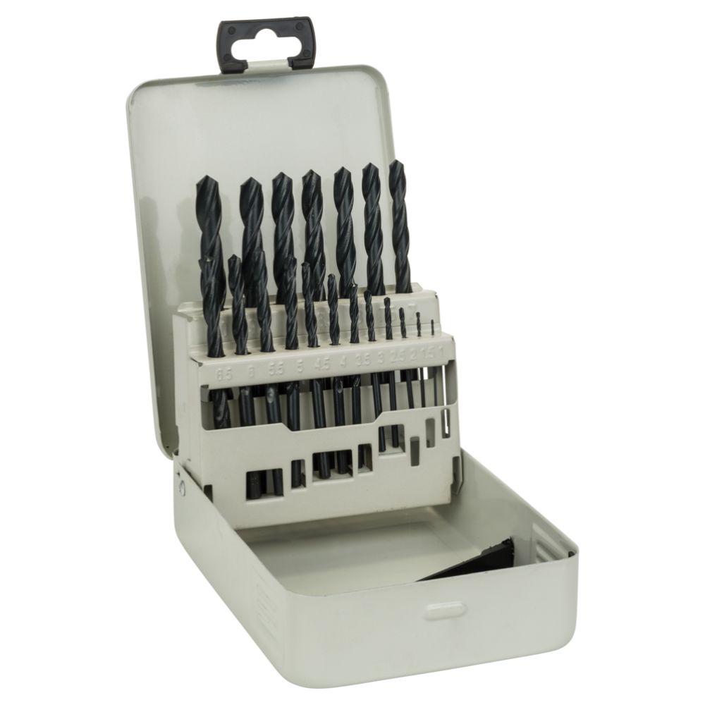 Boschi metallpuuride komplekt 1-10 mm HSS-R DIN 338, 19 osa