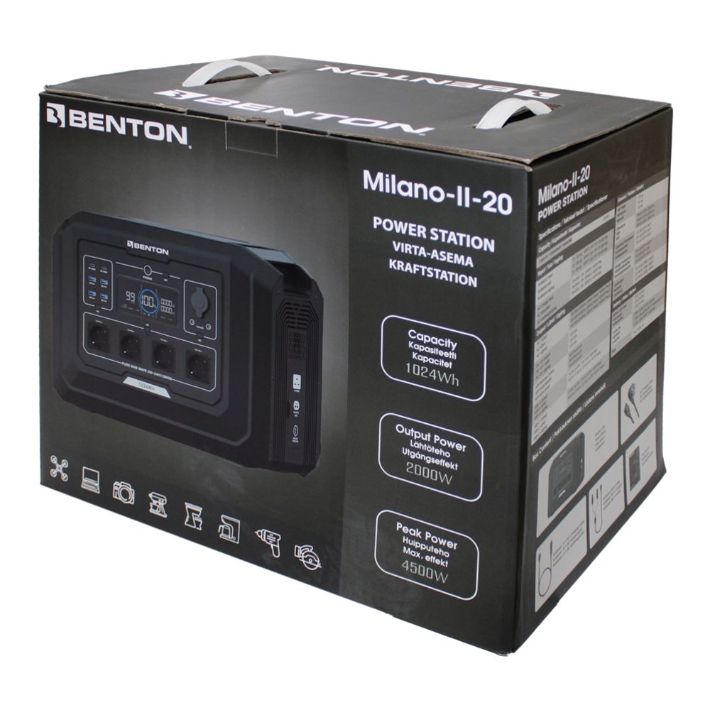 Benton portabel powerstation 2000 W 1024 Wh
