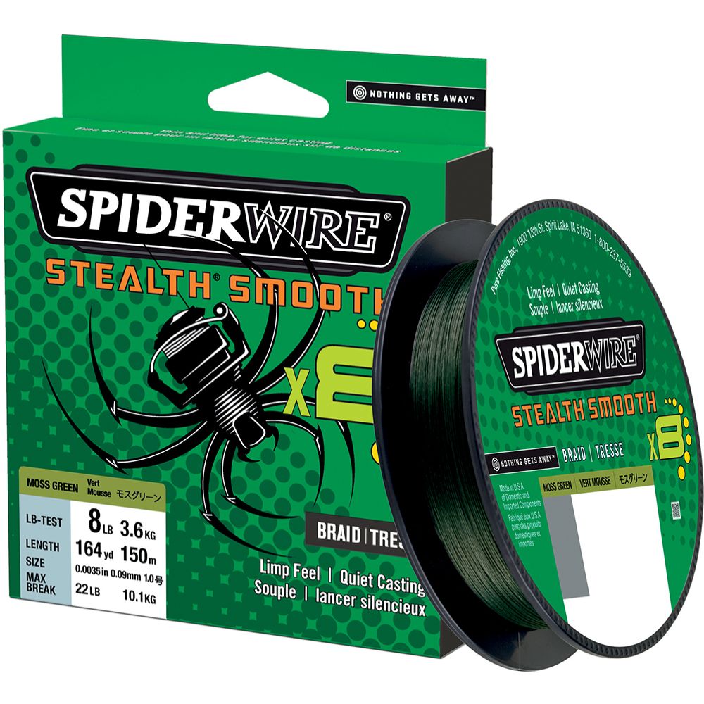 Spiderwire Stealth Smooth 8 õngenöör 150 m roheline
