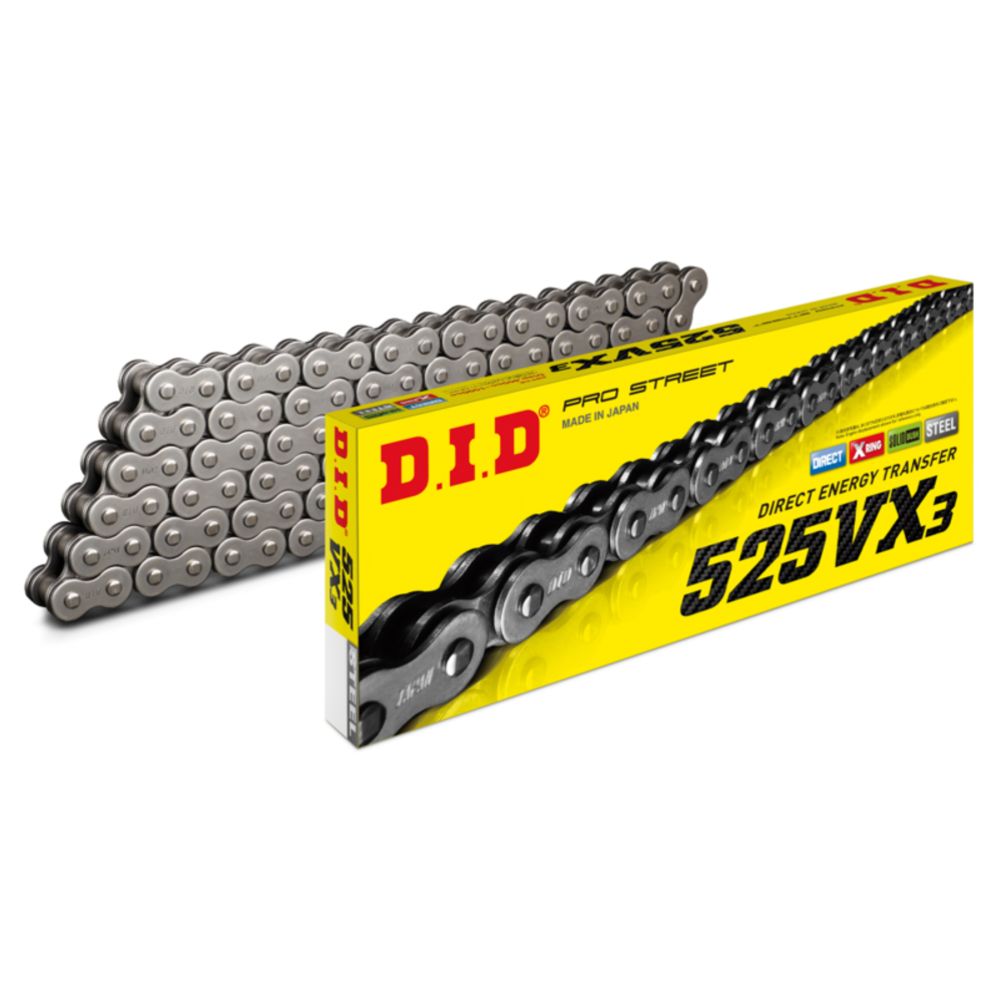 D.I.D 525-VX3 X-rengasketju 106-lenkkinen