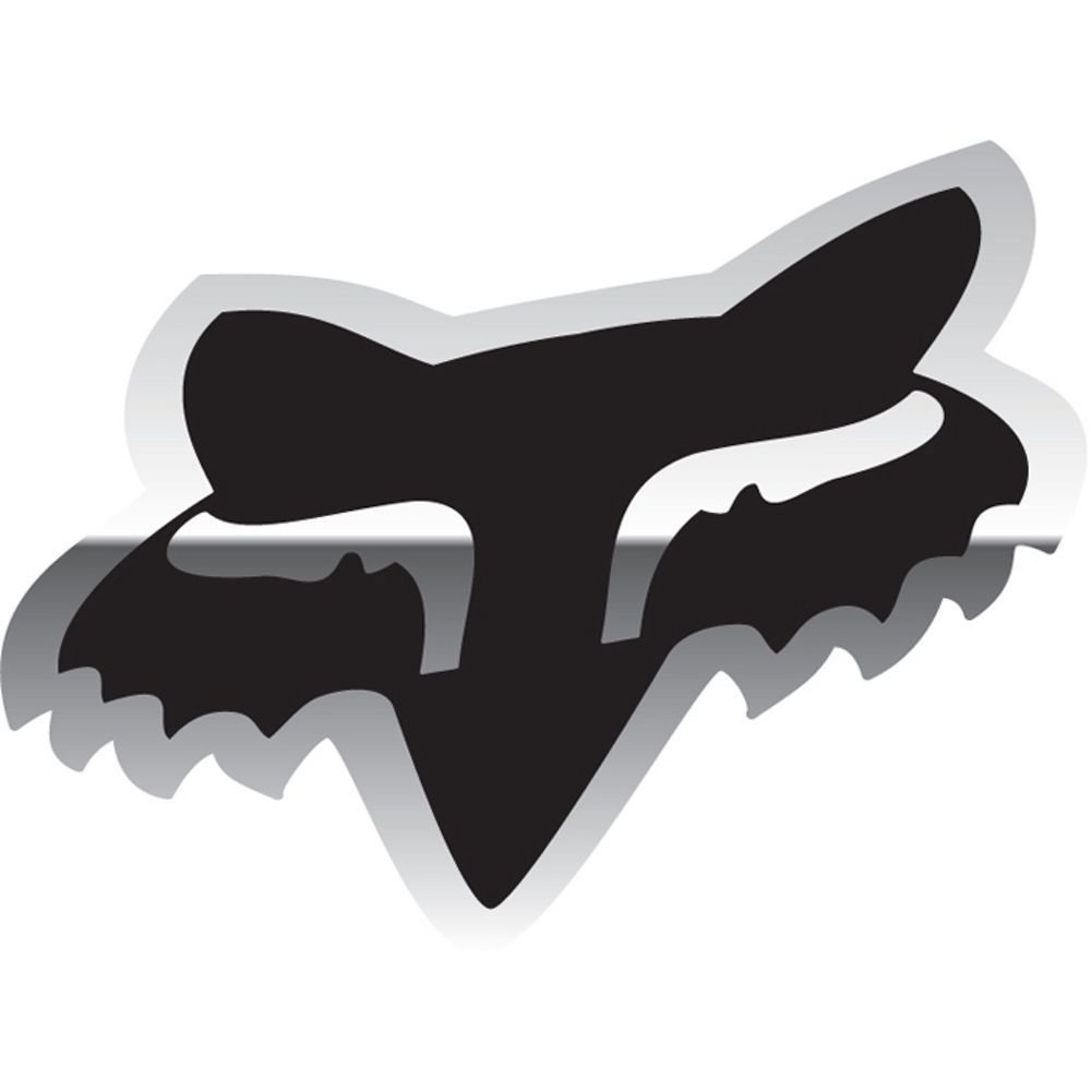 Fox tarra Fox Head - 1.75" kromi