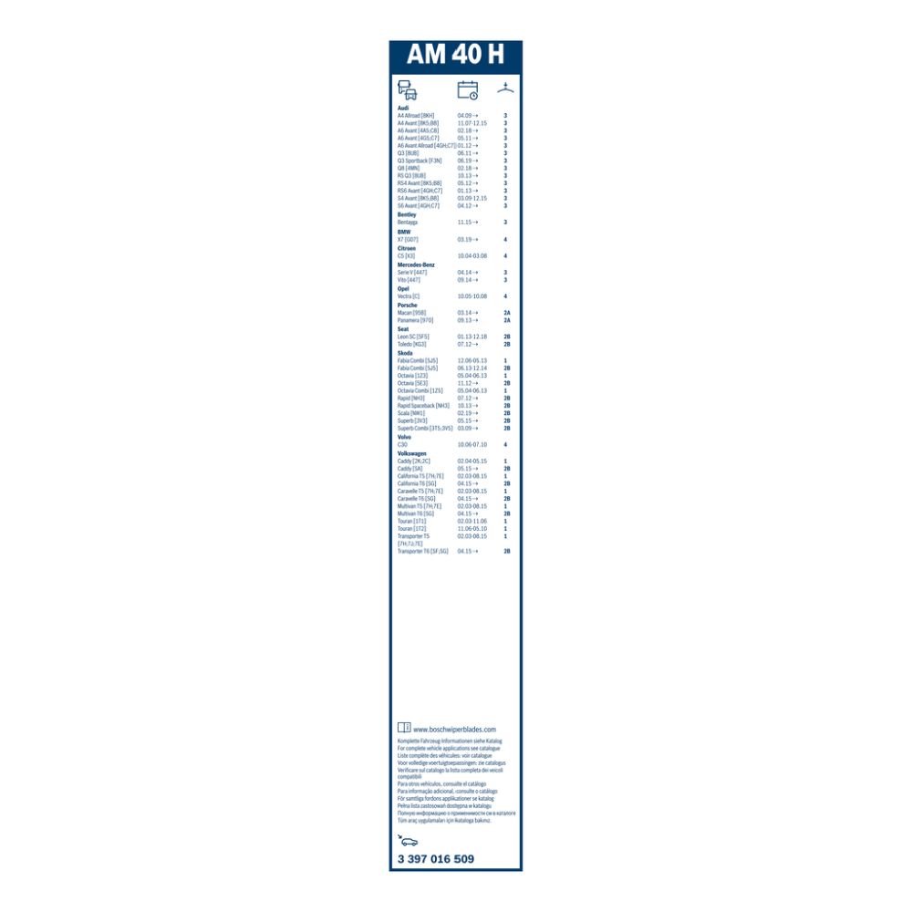 Bosch AM40H torkarblad 40 cm