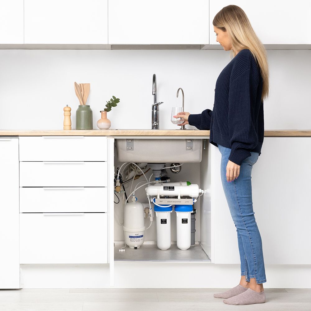 AQVA Smart EVO käänteisosmoosilaite- ja puhdasvesihanapaketti