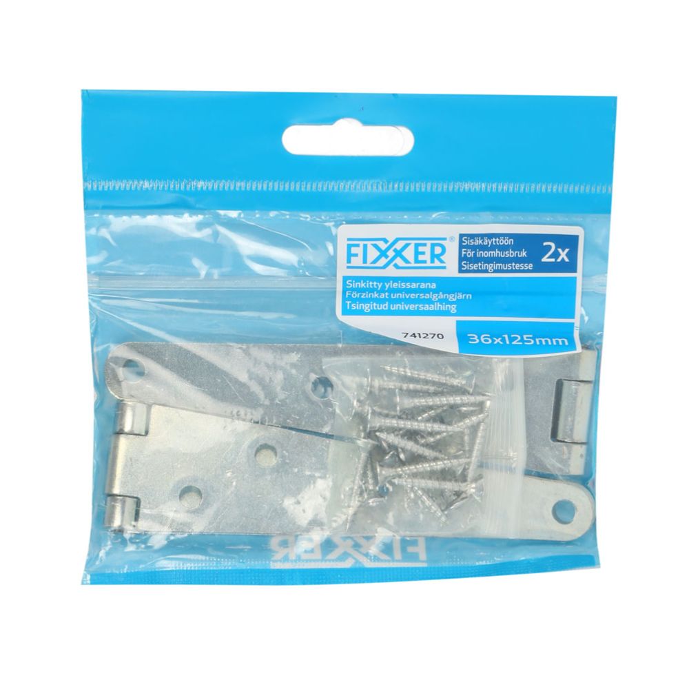Fixxer® hing 125 x 36 mm tsingitud 2 tk