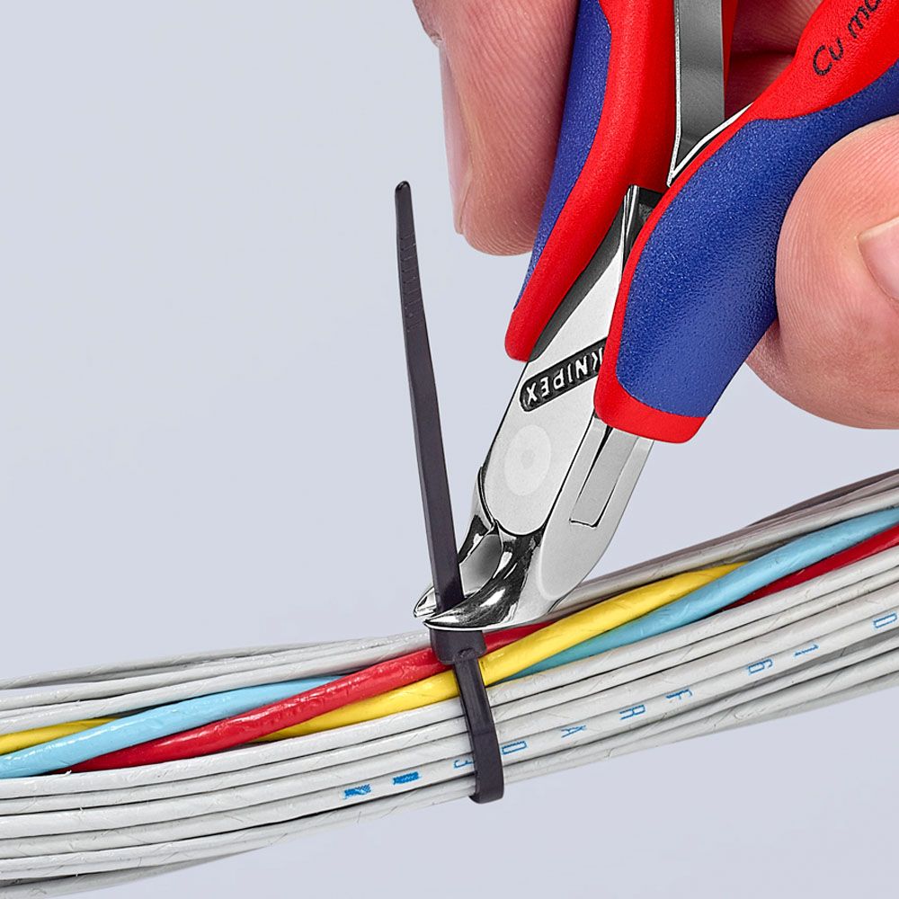 Knipex® 64 42 115 elektronikändavbitare med fjäder 115 mm