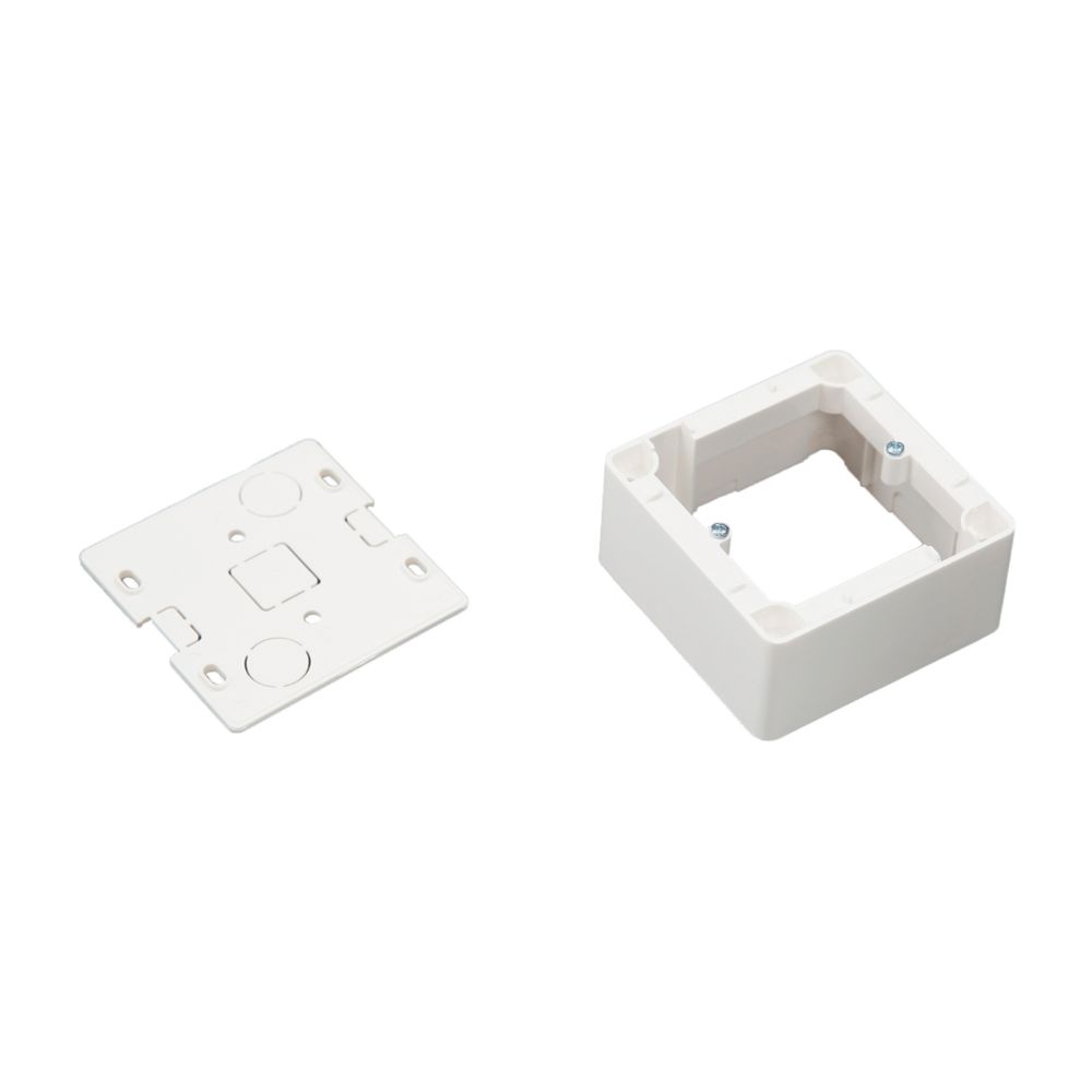 Harju 1-osaline pistikupesa pindmine paigaldusraam, valge