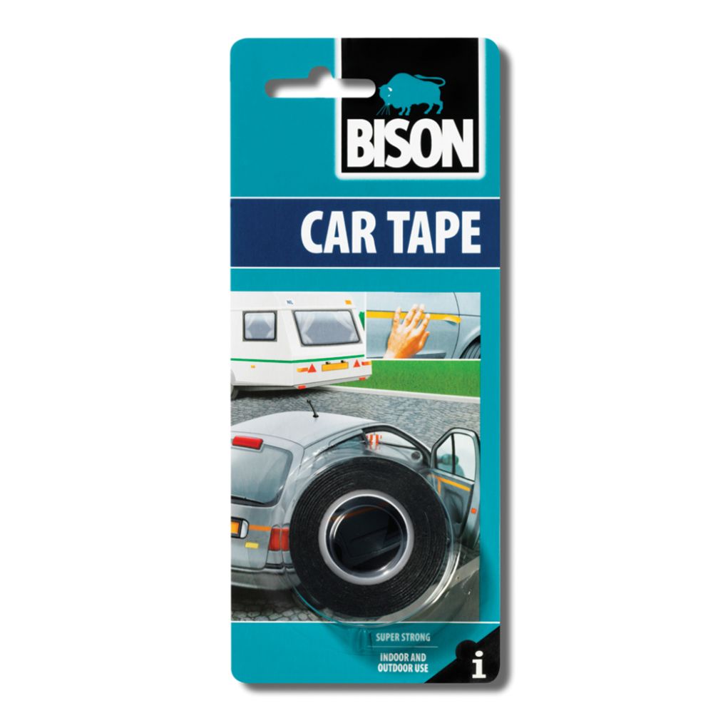 Bison Car Tape kahepoolne teip, 1,5 m × 19 mm