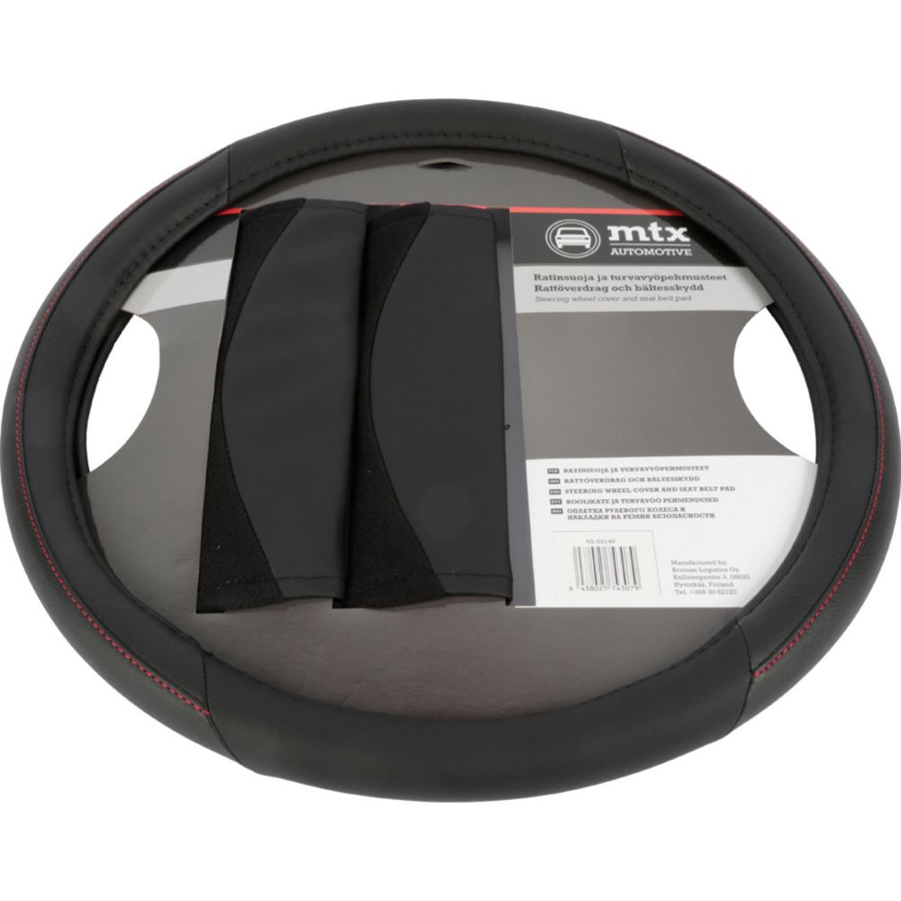 MTX Automotive rattmuff och bälteskydd svart 37–39 cm
