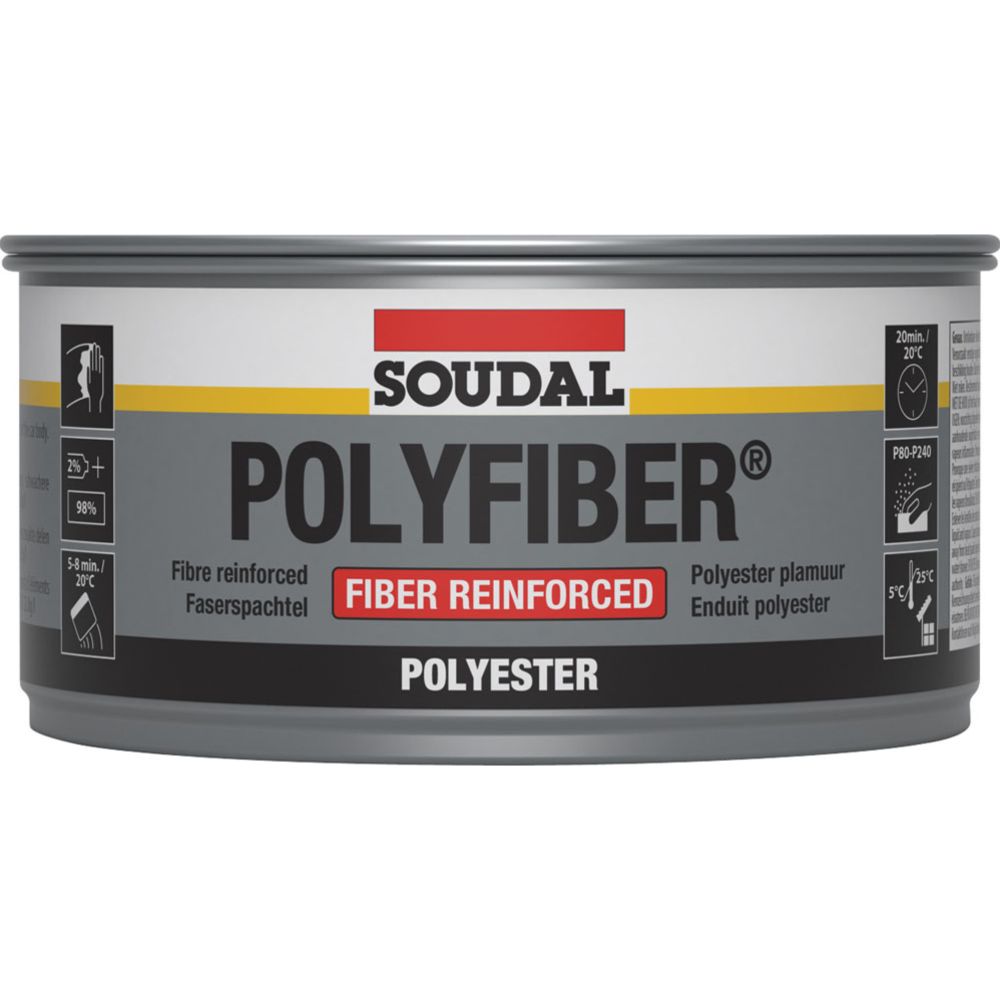 Soudal Polyfiber Lasikuitukitti 500 g