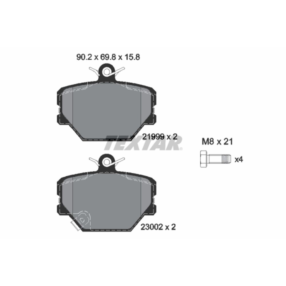Piduriklotside komplekt 97-22881