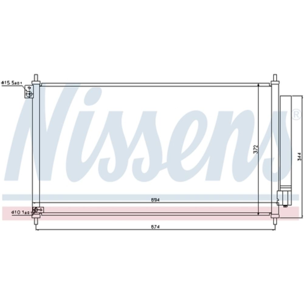 Ilmastointilaitteen lauhdutin 30-04051