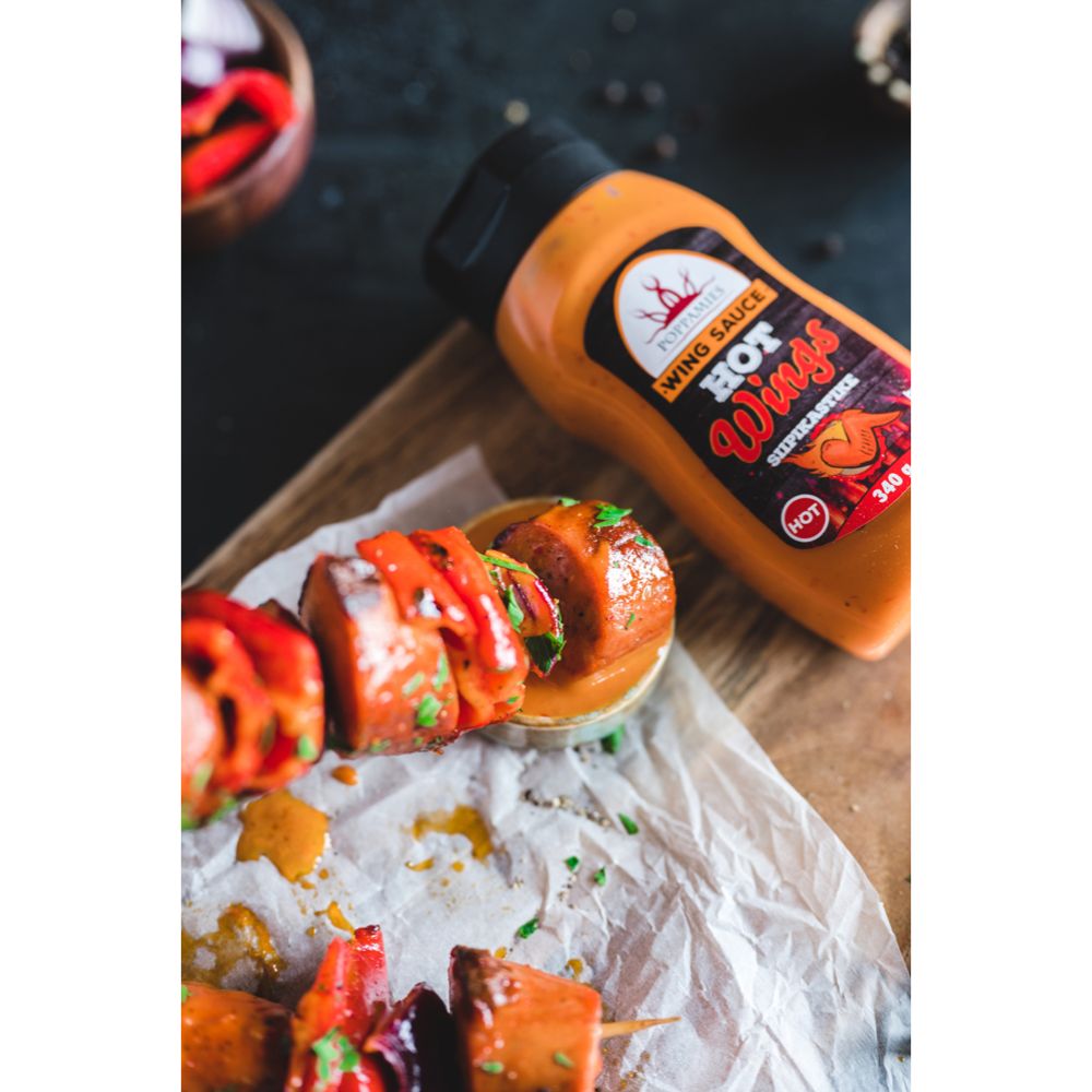 Poppamies Wing Sauce Hot siipikastike 340 g