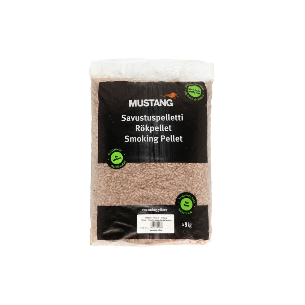 Mustang savustuspelletti hikkori 9 kg