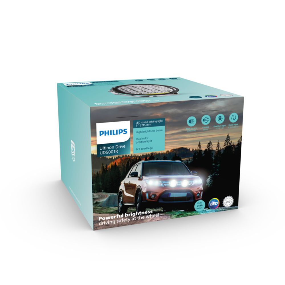 Philips Ultinon Drive UD5001R LED-kaugtuli, 9", 180 W, Ref 37,5