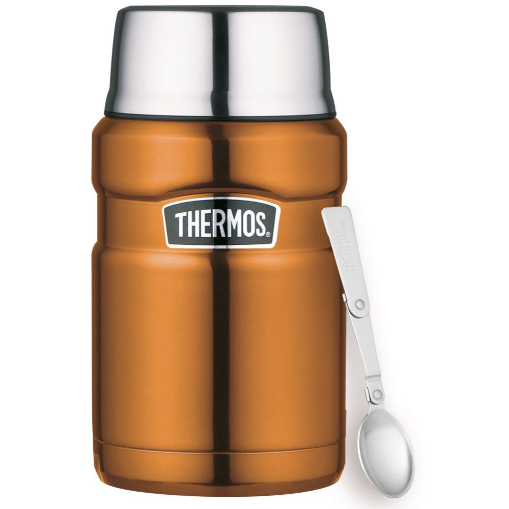 Thermos Midnight Gold Stainless King mattermos 710 ml + sked