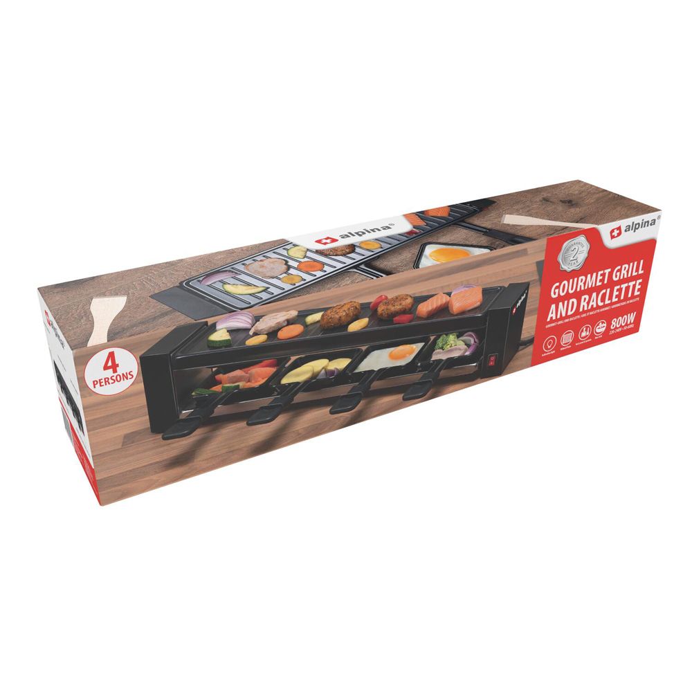 Alpina raclette lauagrill neljale