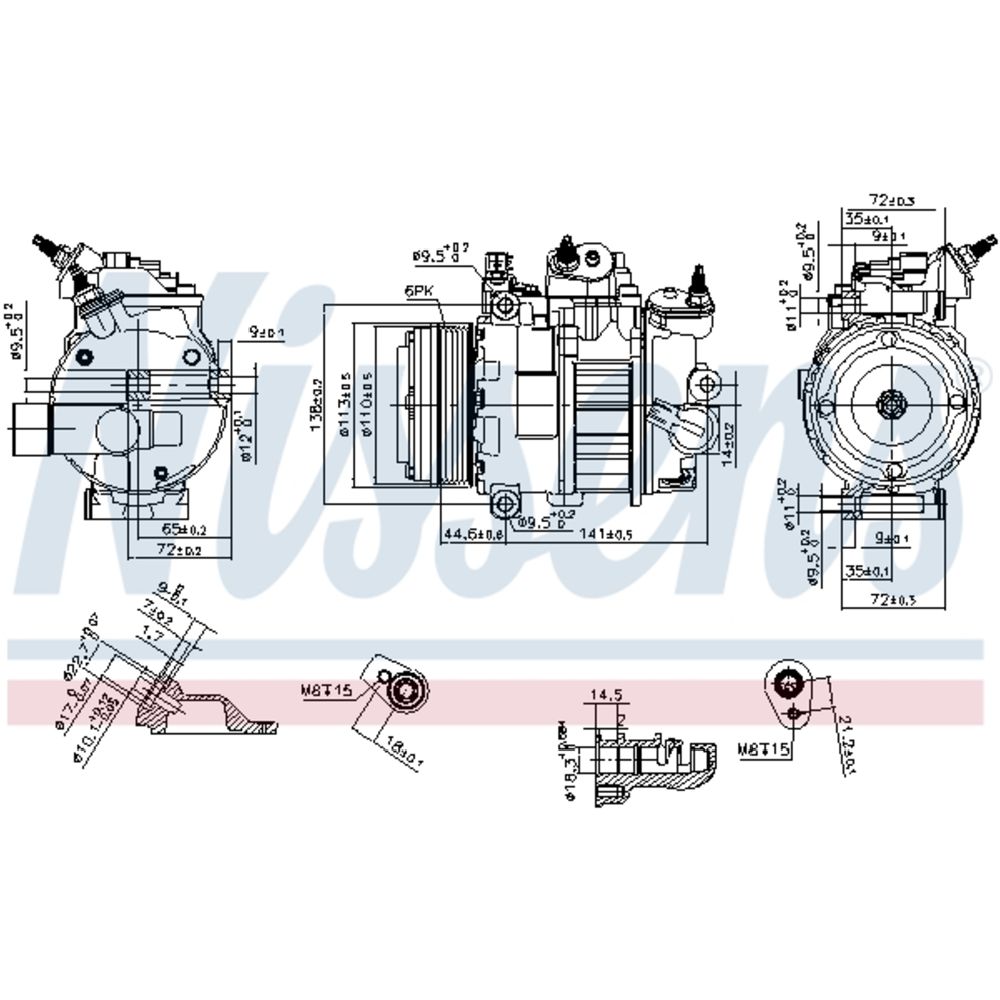 Ilmastointilaitteen kompressori 30-03502