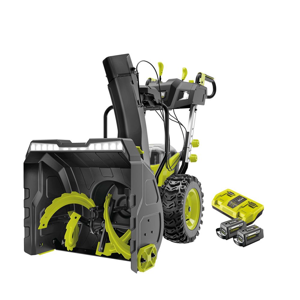 Ryobi MAX POWER snöslunga 61 cm RY36STX61A-260F (2 x 6,0 Ah)