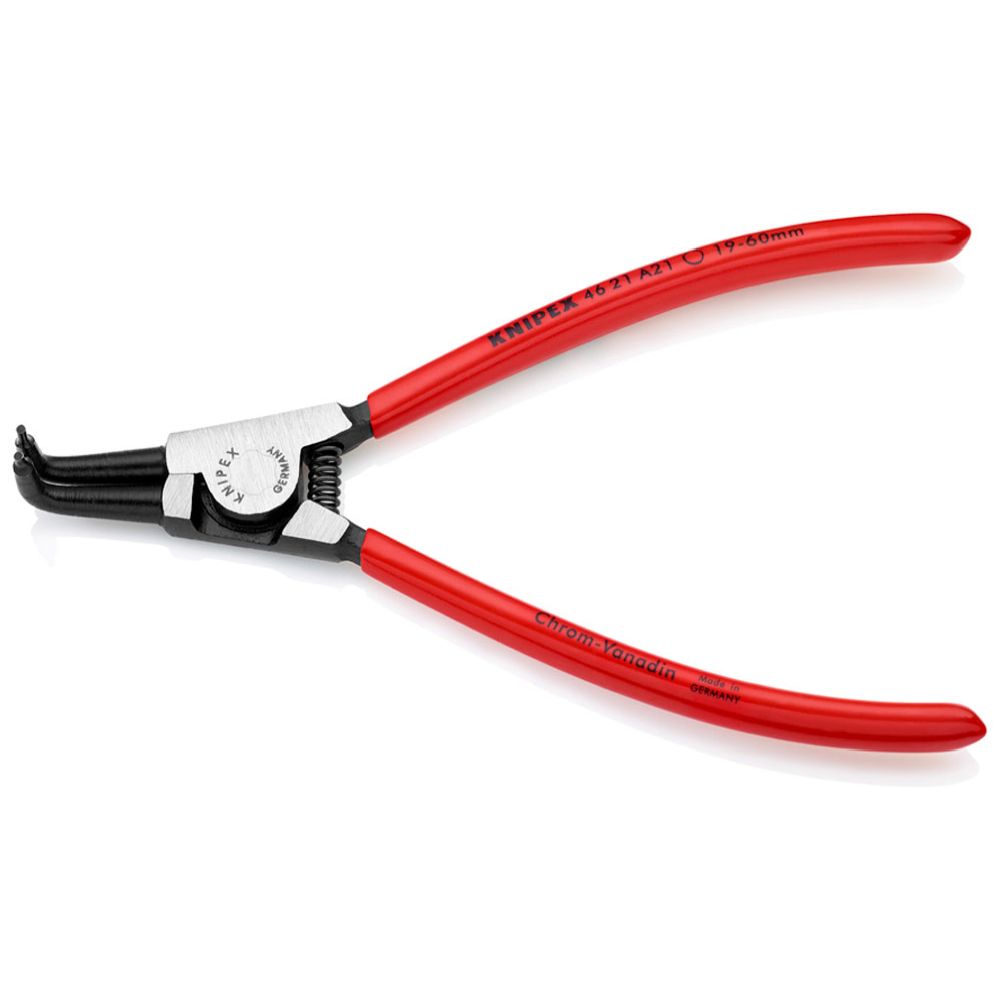 Knipex® 46 21 A21 böjd spridande låsringstång 19-60 mm 170 mm