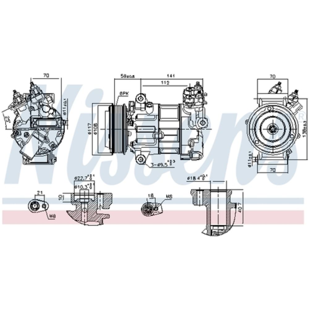 Ilmastointilaitteen kompressori 30-05091