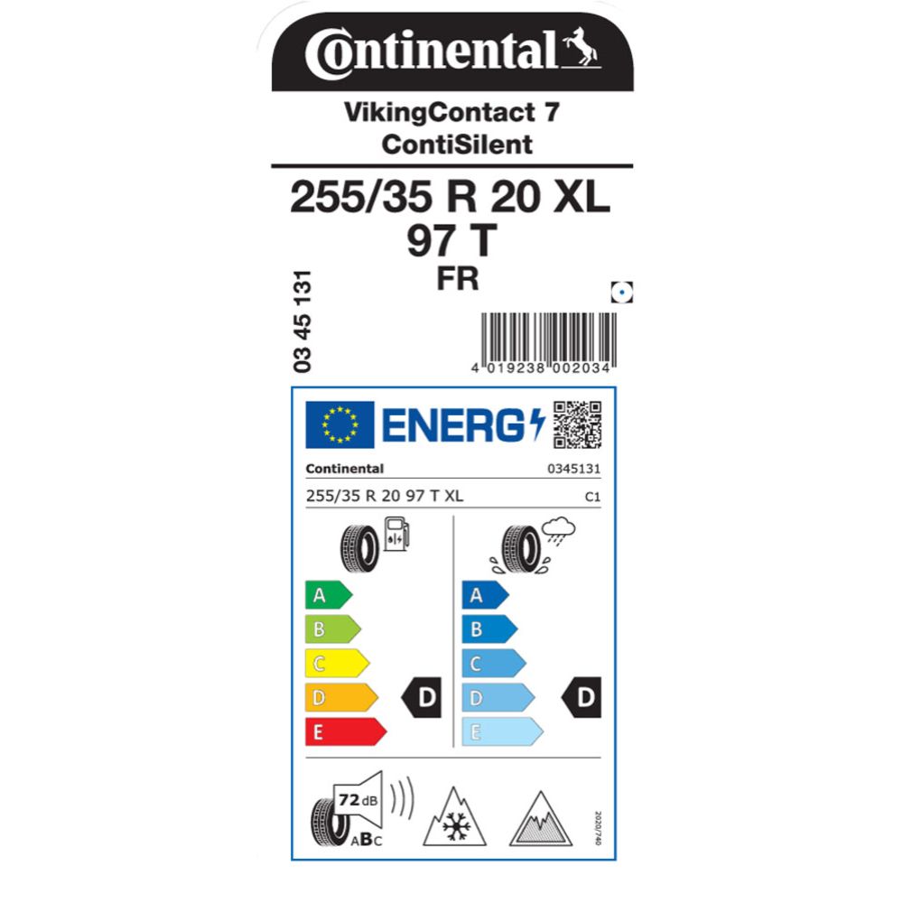 Continental VikingContact 7 255/35 R20 97T XL FR ContiSilent