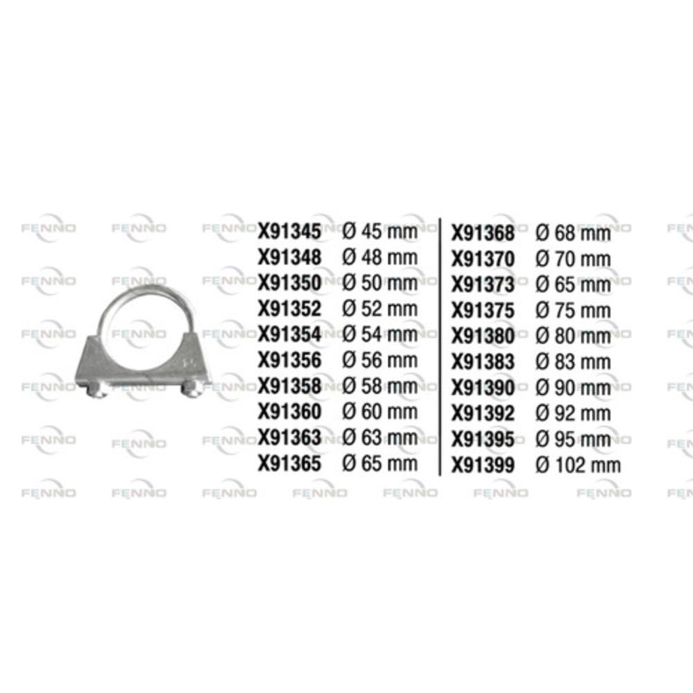 Pakoputkenkiristin RST ø65 mm