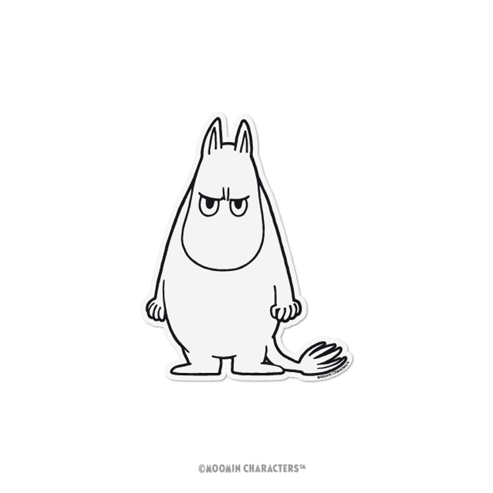 Moomin Mumintrollet stop klistermärke