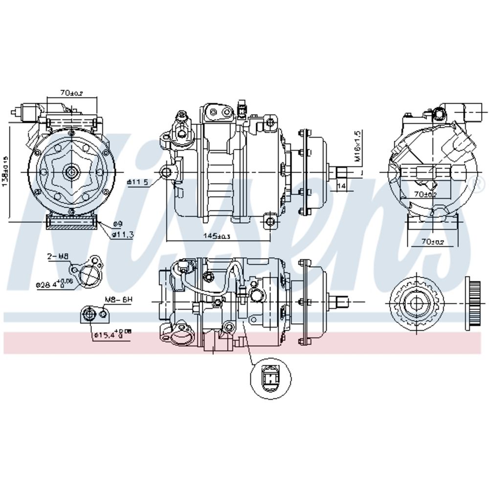 Ilmastointilaitteen kompressori 30-05092