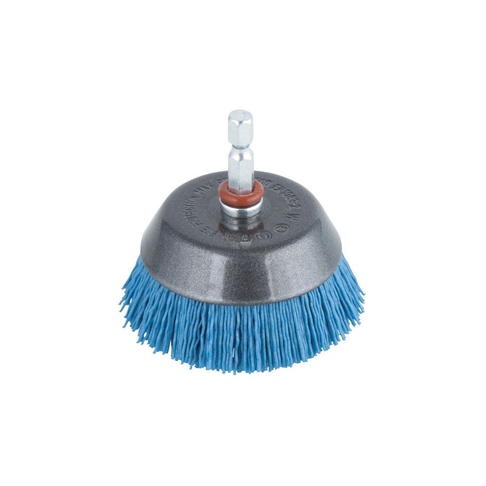 Wolfcraft® nailonkuppiharja kuusiokannalla pehmeä 65 mm
