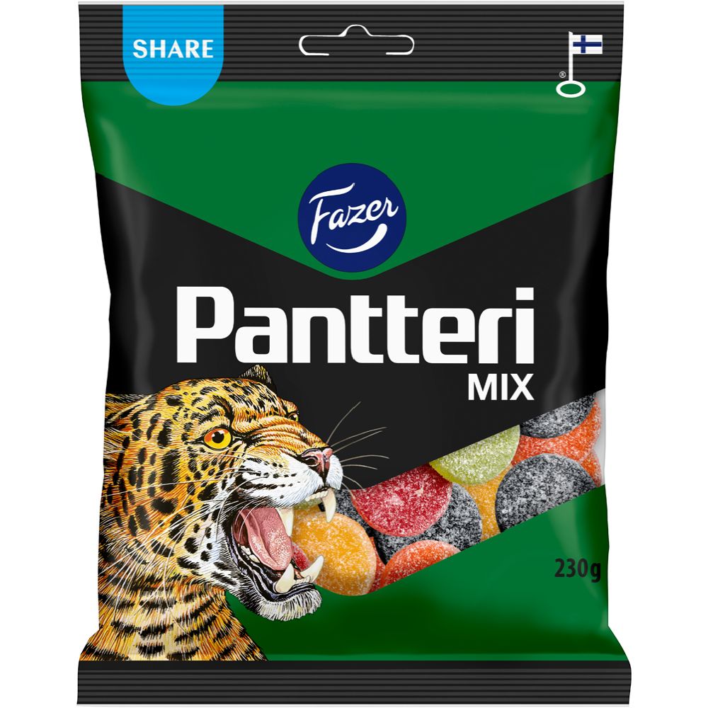 Fazer Pantteri Mix karkkipussi 230 g
