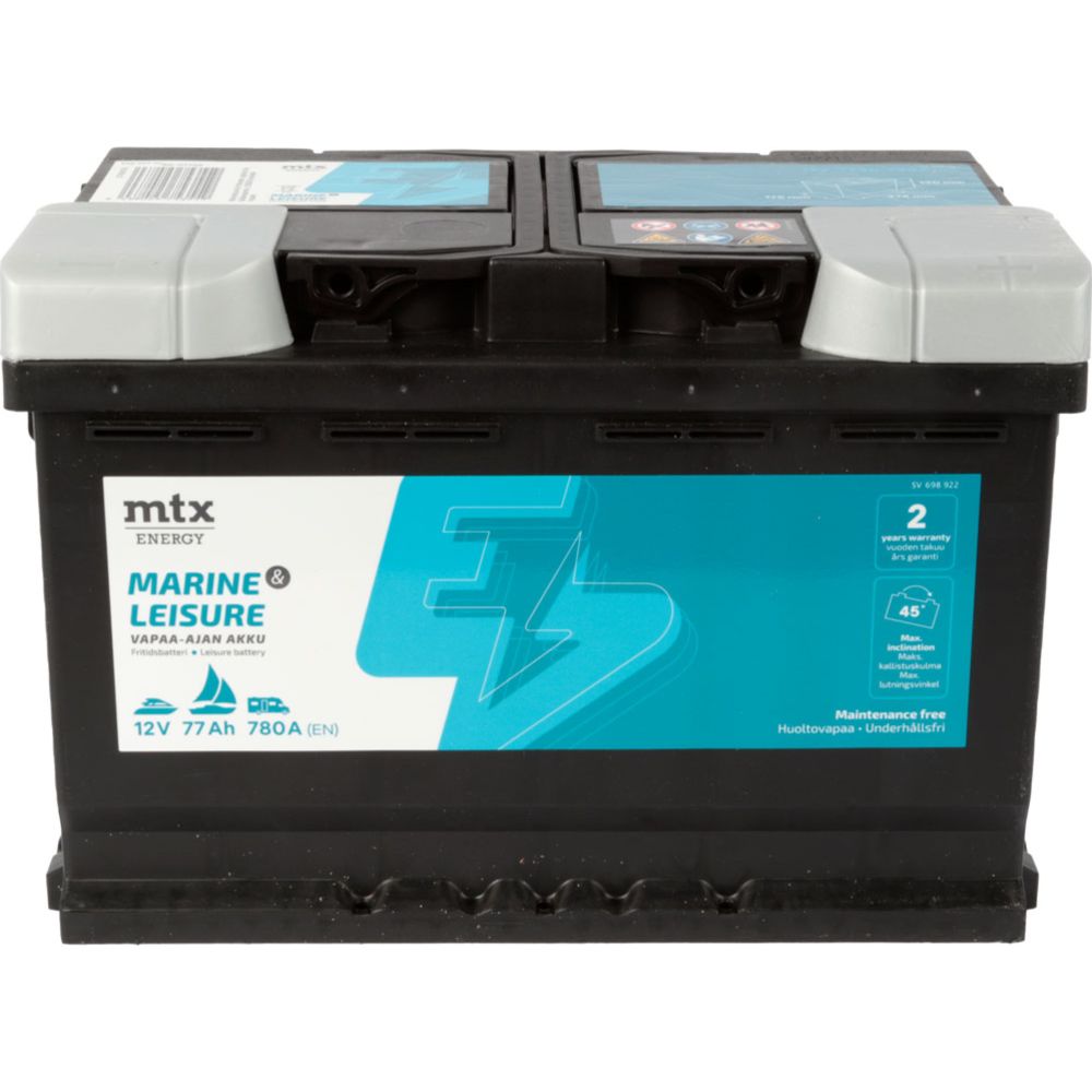 MTX Energy Vapaa-ajan akku 77Ah/780A P278xL175xK190 -+