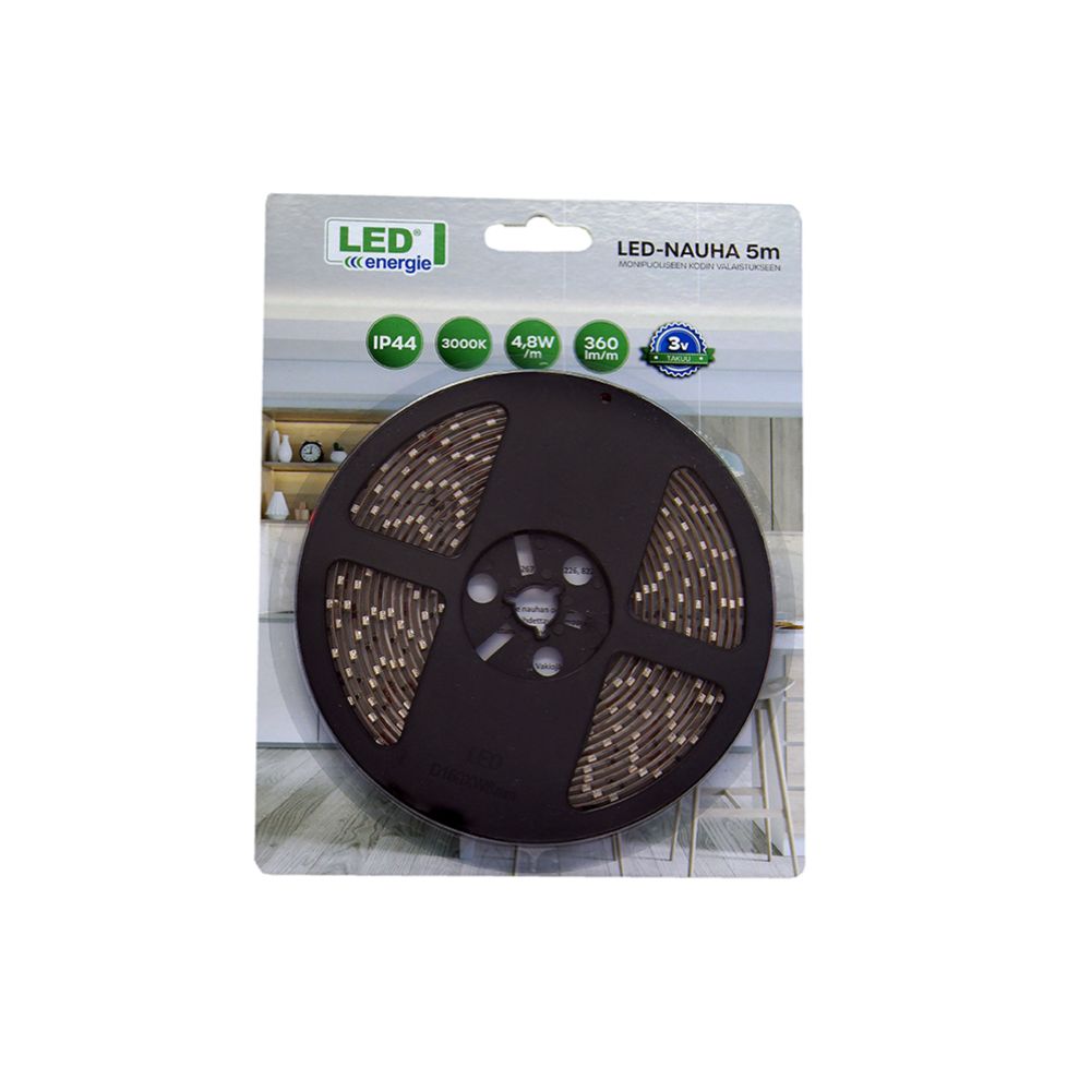 Led Energie 12V LED-valgusriba 4,8 W/m 3000 K 5 m IP44
