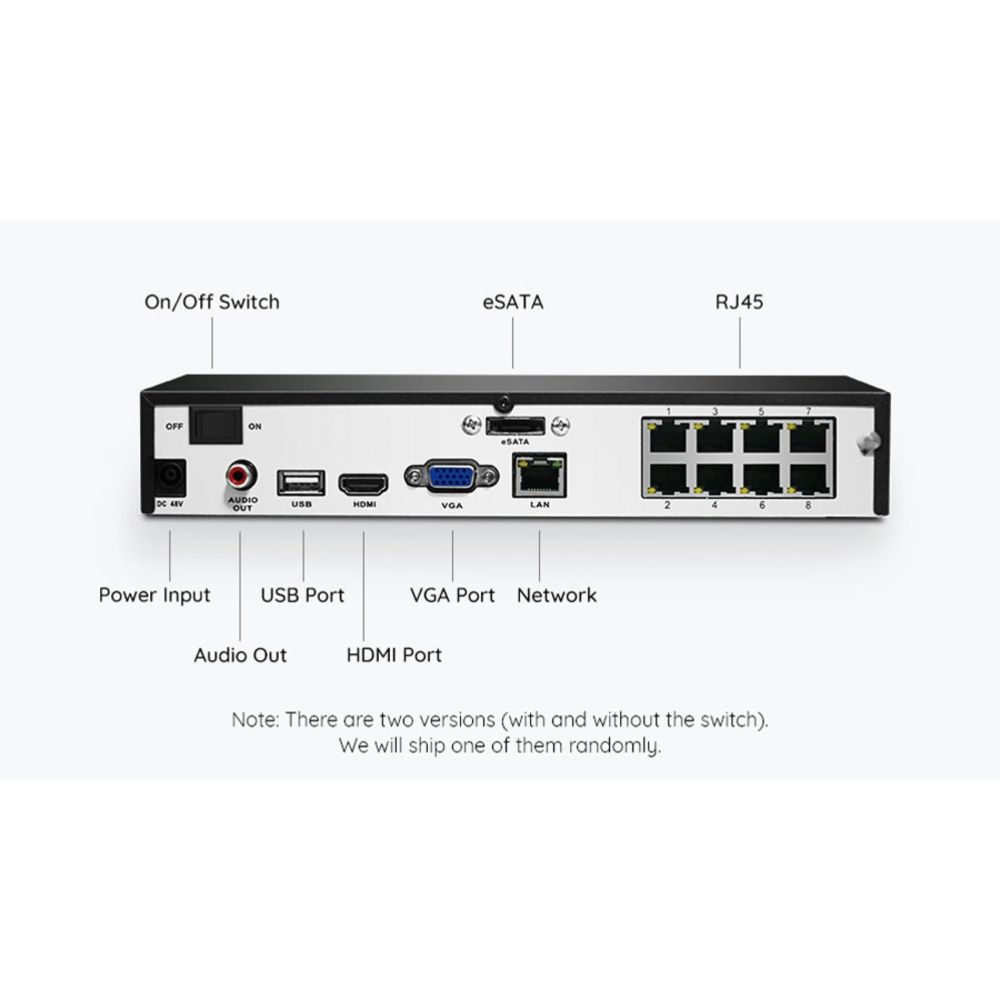Reolink RLK8-510B4-A PoE valvontajärjestelmä