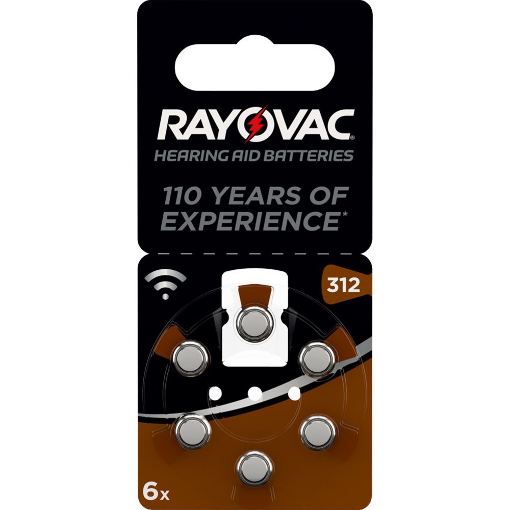 Rayovac 312 kuulokojeparisto 6 kpl