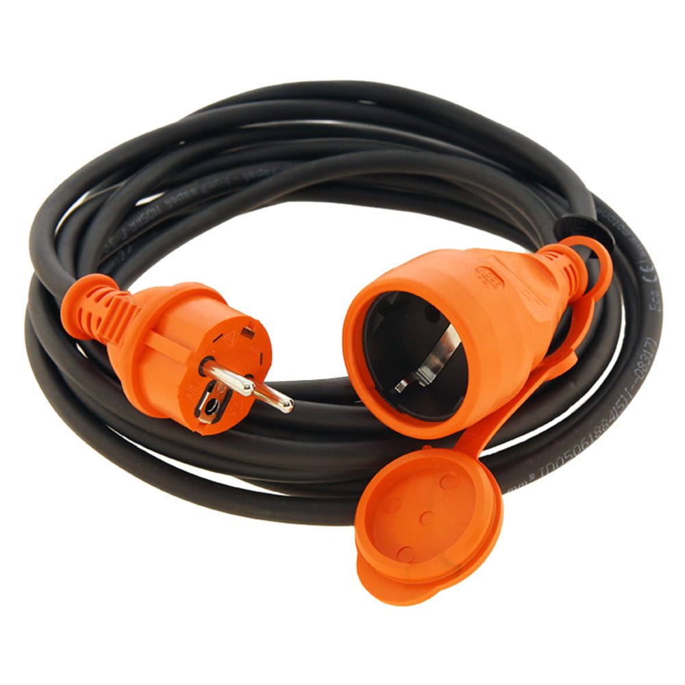 Airam/Kempten 1-osaline pikendusjuhe, kummikaabel, 5 m, 3 x 1,5 mm², IP44