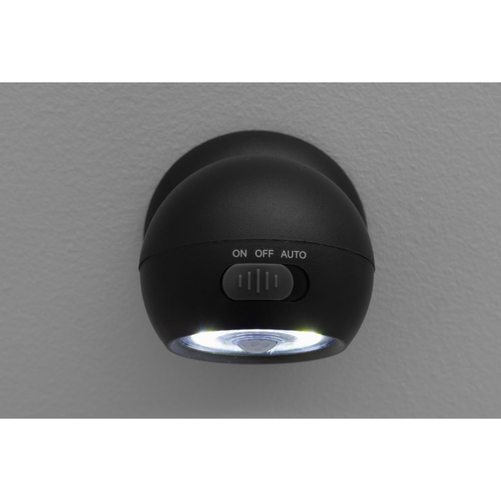 Finnlumor LED-paristovalaisin liiketunnistimella ja magneetilla 3 W 120 lm 3 x AAA musta