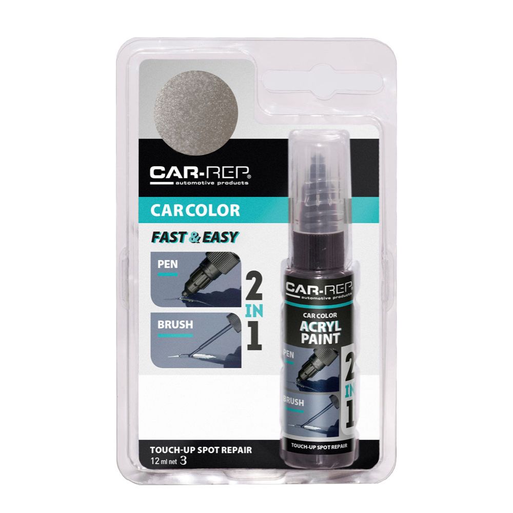 CAR-REP Touch-up reparationspenna 12 ml 127040 Silver metallic