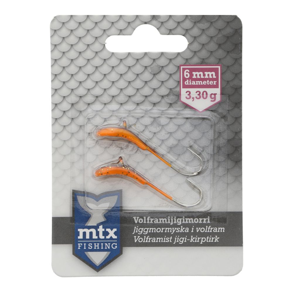 MTX Fishing volfram kirptirk, 6 mm, 3,3 g, nr 6, 2 tk
