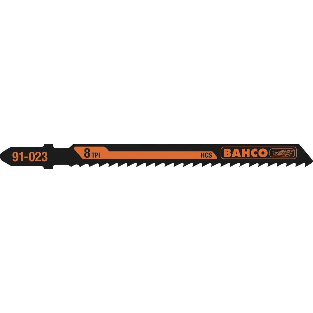 Bahco 91-443 sticksågsblad för trä T" bimetall 6 tpi 100 mm, 5 st.