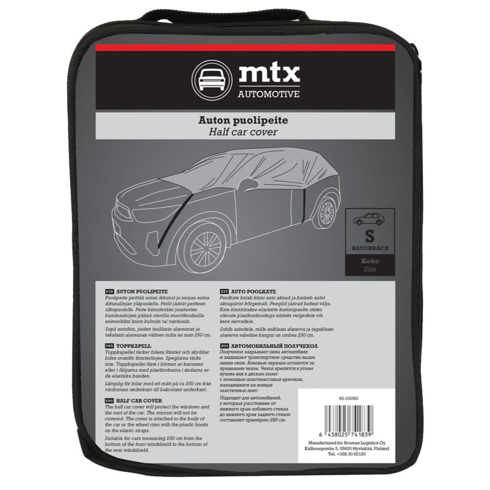 MTX Automotive auto poolkate, S, luukpära