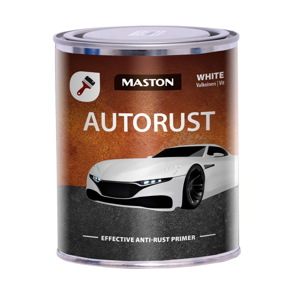 Maston AutoRust Primer rostskyddande grundfärg vit 750 ml