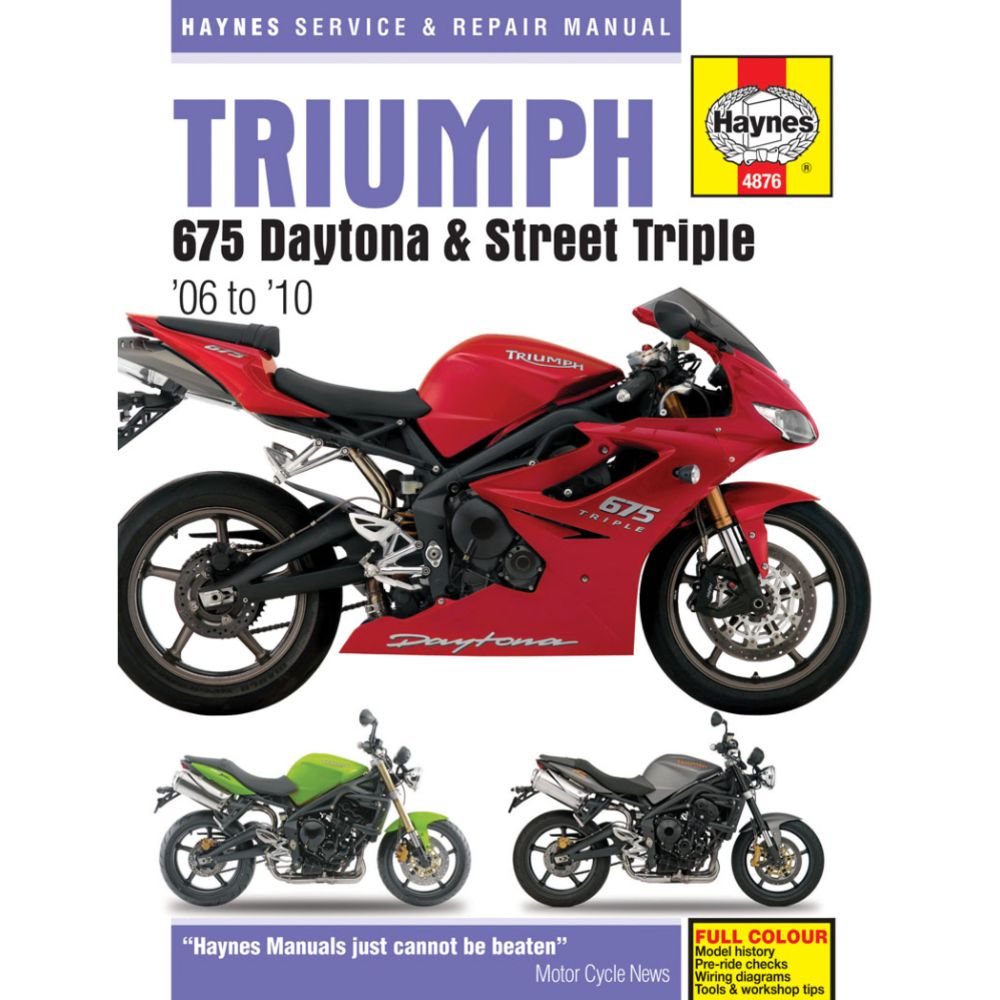 Korjausopas Triumph Daytona/Street Triple 675 06-10 englanninkielinen