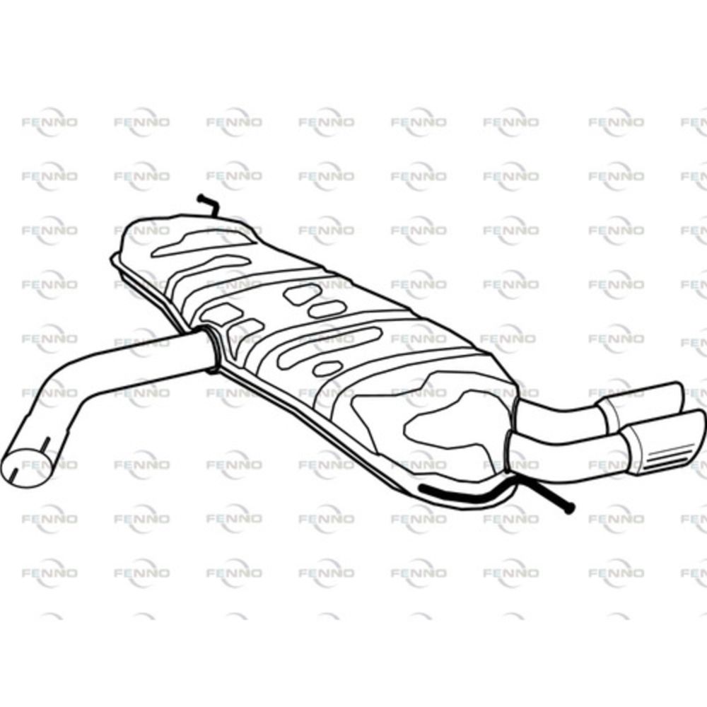 Bakre ljuddämpare 14-05564