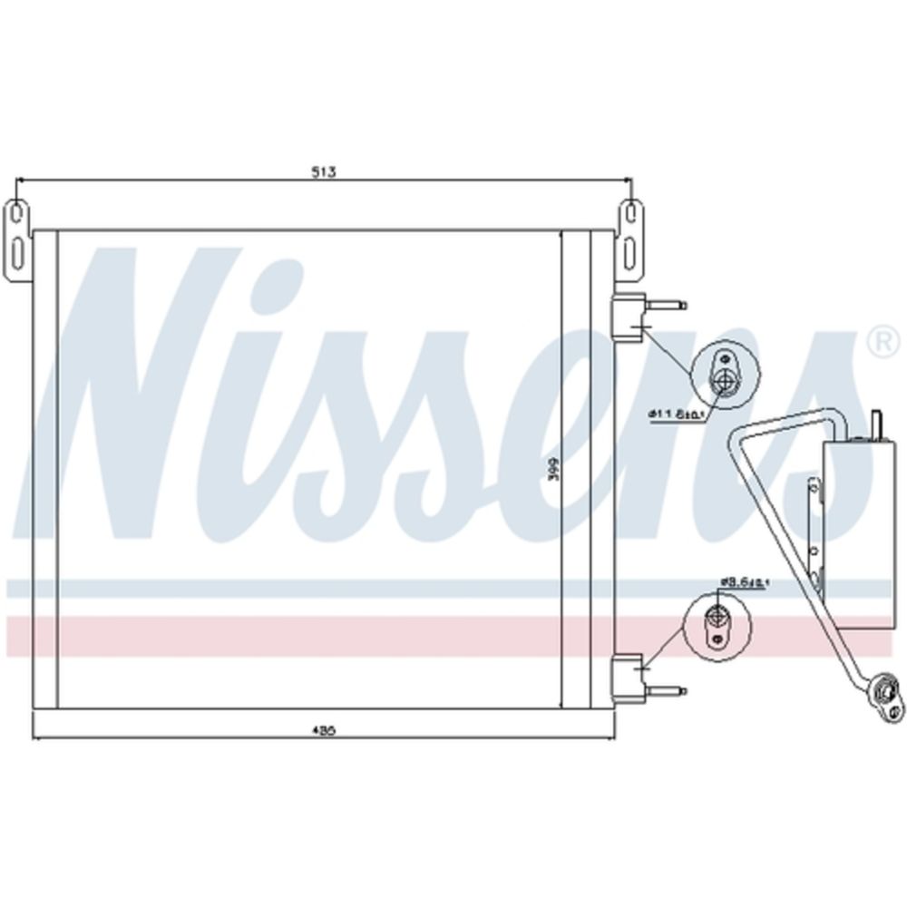 Ilmastointilaitteen lauhdutin 30-04690