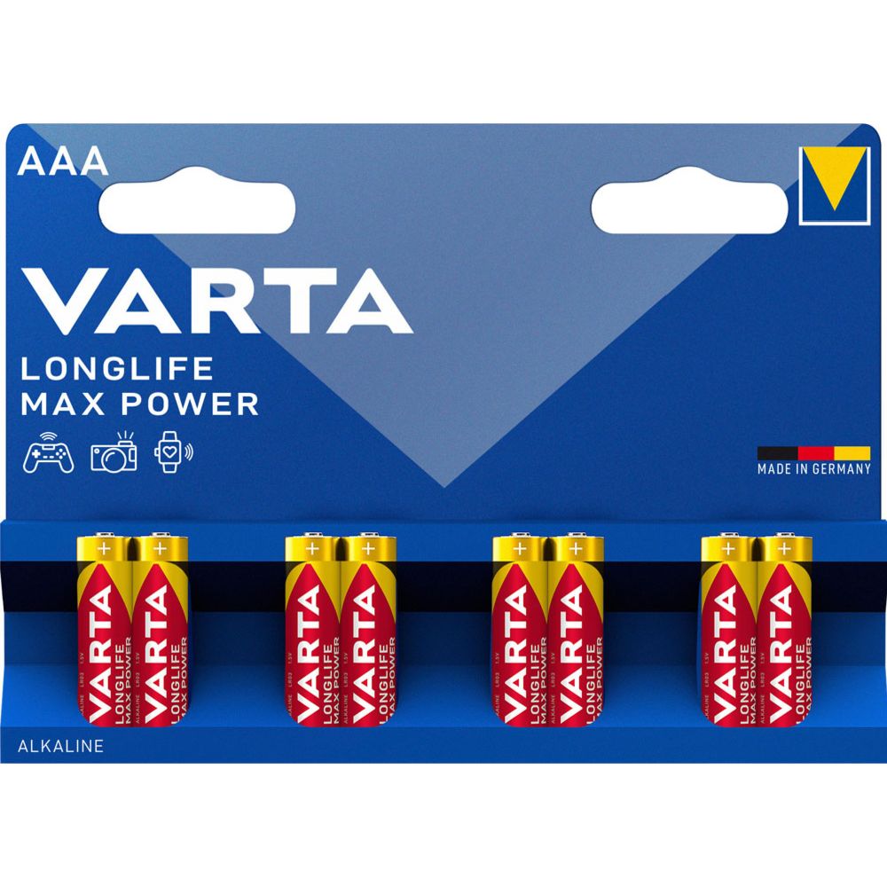 VARTA Longlife max power AAA 8 st.
