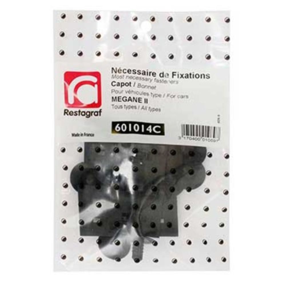 Fästsats Renault motorhuv 601014C 10 delar