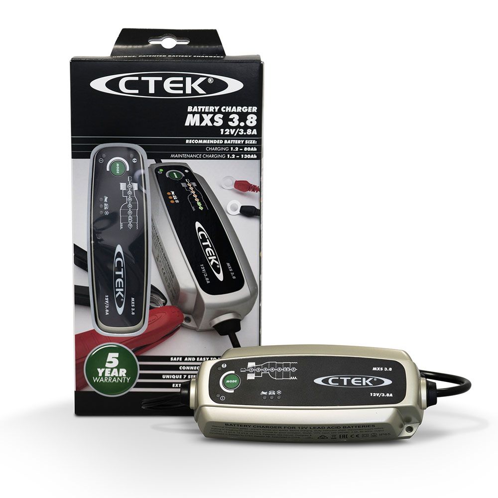 CTEK MXS 3.8 underhållsladdare 12 V / 3,8 A